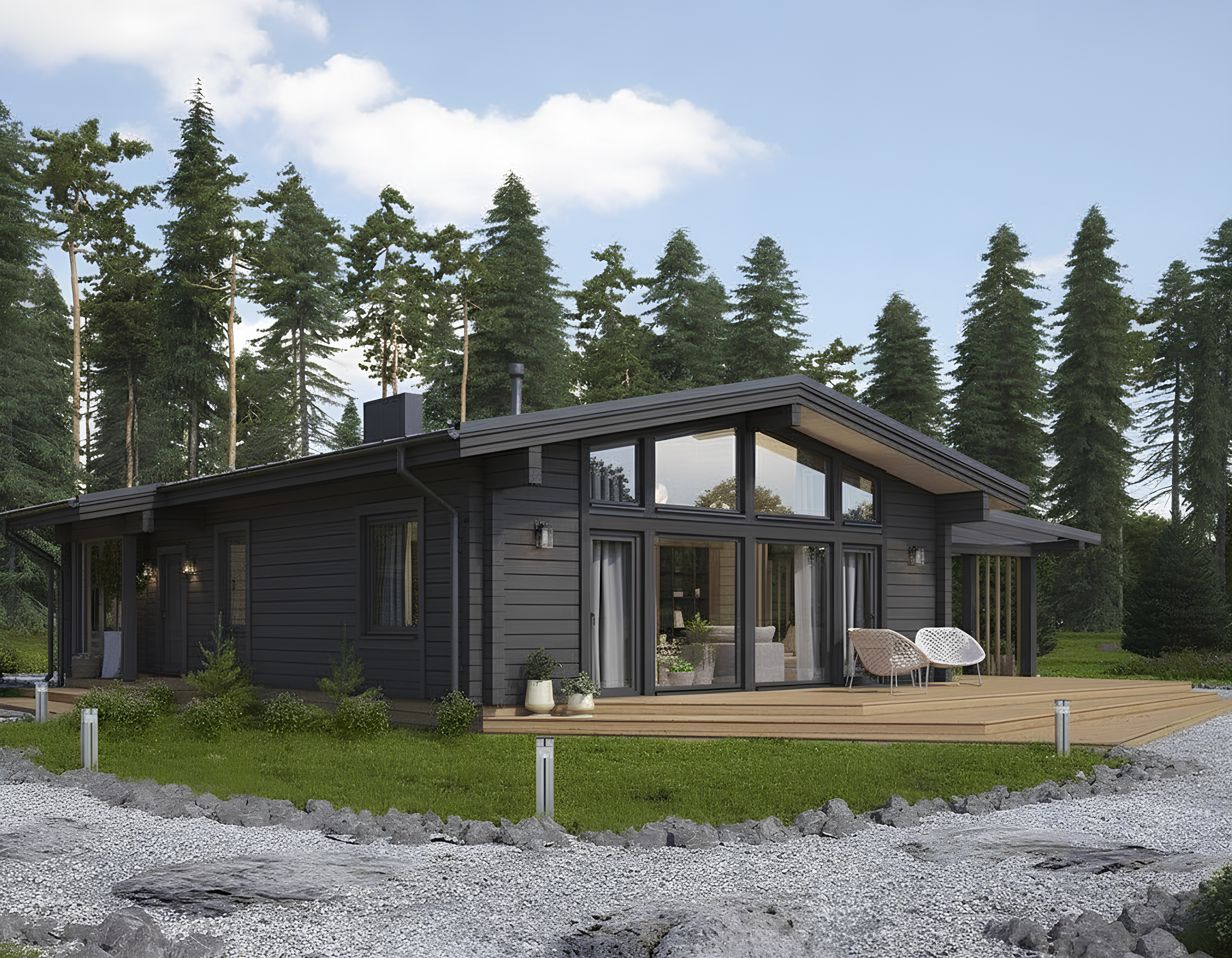 Дом из клееного бруса VZ-374 